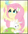 Size: 1749x2110 | Tagged: safe, artist:lunchie, artist:namygaga, imported from derpibooru, angel bunny, fluttershy, butterfly, equestria girls, rainbow rocks, clothes, credits, cute, end credits, female, shine like rainbows, skirt, solo, tanktop