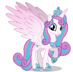 Size: 2477x2455 | Tagged: safe, artist:gihhbloonde, imported from derpibooru, princess flurry heart, alicorn, pony, crown, female, jewelry, older, older flurry heart, regalia, simple background, solo, transparent background