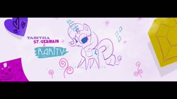 Size: 1200x675 | Tagged: safe, imported from derpibooru, screencap, grubber, rarity, my little pony: the movie, claus studios, credits, tabitha st. germain, wip
