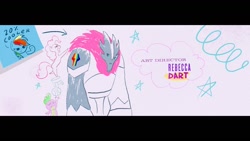 Size: 1200x675 | Tagged: safe, imported from derpibooru, screencap, pinkie pie, rainbow dash, spike, dragon, my little pony: the movie, 20% cooler, claus studios, credits, rebecca dart, storm guard, wip