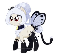 Size: 600x544 | Tagged: safe, artist:seiani, imported from derpibooru, oc, oc only, original species, pony, female, flutteria, simple background, solo, transparent background