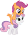 Size: 663x805 | Tagged: safe, artist:shnakes, imported from derpibooru, scootaloo, sweetie belle, pegasus, pony, unicorn, cute, cutealoo, diasweetes, female, filly, foal, mare, ponies riding ponies, riding, scootahat, scootaloo riding sweetie belle, smiling