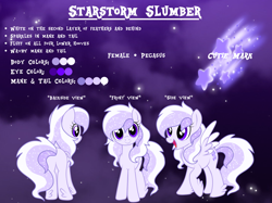 Size: 2732x2048 | Tagged: safe, artist:prismaticstars, imported from derpibooru, oc, oc only, oc:starstorm slumber, pegasus, pony, cute, feathered fetlocks, female, high res, mare, ocbetes, reference sheet