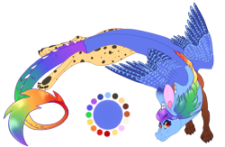 Size: 1400x915 | Tagged: safe, artist:bijutsuyoukai, imported from derpibooru, oc, oc only, oc:color theory, draconequus, male, offspring, parent:discord, parent:rainbow dash, parents:discodash, simple background, solo, transparent background