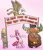 Size: 1200x1400 | Tagged: safe, artist:timsplosion, imported from derpibooru, cranky doodle donkey, gilda, pinkie pie, prince rutherford, donkey, earth pony, griffon, pony, yak, banner, cloven hooves, crown, female, horn ring, jewelry, male, mare, pink background, positive ponies, regalia, simple background, wholesome