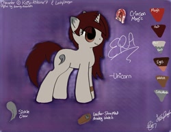 Size: 1280x991 | Tagged: safe, artist:drawing-assassin-art, artist:lucky dragon, imported from derpibooru, oc, oc only, oc:era, unicorn, collaboration, female, mare, reference sheet, solo