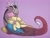 Size: 2048x1536 | Tagged: safe, artist:incendiaryboobs, artist:incendiarymoth, imported from derpibooru, discord, fluttershy, draconequus, pegasus, pony, cuddling, cute, discoshy, discute, eyes closed, female, male, mare, shipping, straight
