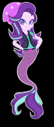 Size: 596x1408 | Tagged: safe, artist:salmence6464, imported from derpibooru, starlight glimmer, human, mermaid, equestria girls, beanie, female, hat, mermaidized, seaquestria girls, solo, species swap