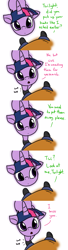 Size: 5163x18967 | Tagged: safe, alternate version, artist:rainysunshine, imported from derpibooru, twilight sparkle, oc, oc:anon, human, absurd resolution, adorable distress, behaving like a cat, clothes, comic, conversation, cute, female, filly, filly twilight sparkle, humor, looking at you, looking up, offscreen character, perspective, pov, rainysunshine is trying to murder us, shoes, twiabetes, weapons-grade cute, wuv, wuv u, younger