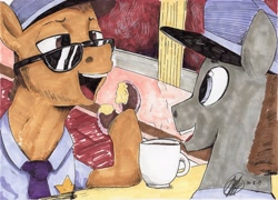 Size: 2686x1935 | Tagged: safe, artist:toisanemoif, imported from derpibooru, oc, oc only, traditional art