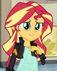 Size: 200x250 | Tagged: safe, edit, edited screencap, imported from derpibooru, screencap, sunset shimmer, comic:a new change, equestria girls, friendship games, anatomically incorrect, female, pregnant, pregnant edit, solo, teen pregnancy