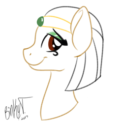 Size: 2000x2000 | Tagged: safe, artist:binkyt11, derpibooru exclusive, imported from derpibooru, oc, oc only, pony, bust, female, mare, simple background, solo, white background