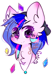 Size: 382x539 | Tagged: safe, artist:yuki-artyt, imported from derpibooru, oc, oc only, oc:party pie, pony, bust, female, mare, portrait, solo