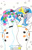 Size: 1264x1974 | Tagged: safe, artist:eternaljonathan, imported from derpibooru, princess celestia, princess luna, deer, deer pony, original species, reindeer, butt, conjoined, deerified, deerlestia, fusion, heterochromia, ink, multiple heads, plot, reindeerified, snow, snowfall, species swap, two heads, we have become one