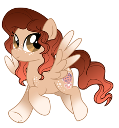 Size: 2043x2200 | Tagged: safe, artist:lostinthetrees, imported from derpibooru, oc, oc only, oc:euphony breeze, pegasus, pony, female, flying, high res, mare, simple background, solo, transparent background
