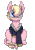 Size: 850x1200 | Tagged: safe, artist:cloureed, imported from derpibooru, oc, oc only, pegasus, pony, animated, clothes, eye clipping through hair, female, gif, head tilt, jacket, looking at you, mare, raised hoof, simple background, solo, transparent background