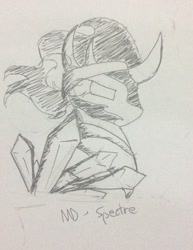 Size: 988x1280 | Tagged: safe, artist:md-spectre934, imported from derpibooru, king sombra, pony, unicorn, male, sketch, solo, traditional art