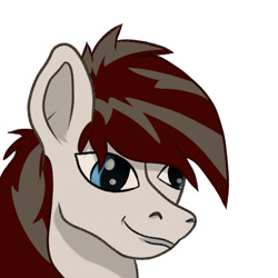 Size: 1000x1000 | Tagged: safe, artist:caduceus, artist:caduceusart, imported from derpibooru, oc, oc only, pony, simple background, solo, thousand yard stare, white background