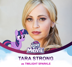 Size: 1174x1090 | Tagged: safe, imported from derpibooru, twilight sparkle, alicorn, human, my little pony: the movie, captain obvious, character reveal, irl, irl human, meme, mlp movie cast icons, obvious, photo, tara strong, twilight sparkle (alicorn), voice actor, voice actor reveal meme