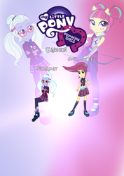 Size: 668x946 | Tagged: safe, artist:ryeguy5, imported from derpibooru, sour sweet, sugarcoat, equestria girls, clothes, crystal prep academy uniform, freckles, glasses, ponied up, school uniform, shoes, socks