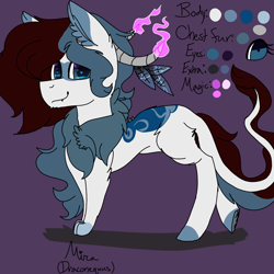 Size: 2560x2560 | Tagged: safe, artist:brokensilence, imported from derpibooru, oc, oc only, oc:mira songheart, draconequus, chest fluff, cute, draconequified, feather, heart eyes, horns, paws, reference sheet, solo, species swap, wingding eyes