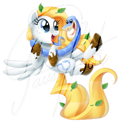 Size: 2500x2485 | Tagged: safe, artist:centchi, imported from derpibooru, oc, oc only, oc:chad, oc:cobalt tangle, pegasus, pony, snake, art trade, female, mare, simple background, transparent background