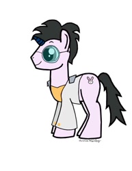 Size: 612x792 | Tagged: safe, artist:annie harley, artist:poundcakemlp2000, imported from derpibooru, oc, oc only, oc:thomasseidler, oc:thomastheautisticunicorn, pony, unicorn, elvis presley, glasses, simple background, solo, watermark, white background
