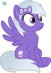 Size: 2000x2874 | Tagged: safe, artist:arifproject, imported from derpibooru, oc, oc only, oc:comment, pegasus, pony, derpibooru, bow, chest fluff, derpibooru ponified, female, hair bow, meta, ponified, simple background, sitting, solo, spread wings, surprised, transparent background, vector