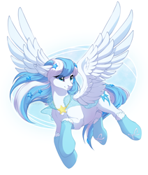 Size: 1924x2270 | Tagged: safe, artist:kerydarling, artist:rrusha, imported from derpibooru, oc, oc only, oc:starline, pegasus, pony, boots, clothes, female, flying, mare, see-through, socks, solo, transparent
