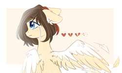 Size: 1023x614 | Tagged: safe, artist:ten-dril, imported from derpibooru, oc, oc only, pegasus, pony, crying, feather, female, floppy ears, heartbreak, mare, solo