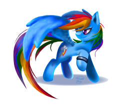 Size: 768x644 | Tagged: safe, artist:chinion-tam, imported from derpibooru, rainbow dash, pony, female, simple background, solo, spread wings, transparent background, wristband