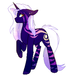 Size: 240x258 | Tagged: safe, artist:myralilth, imported from derpibooru, oc, oc only, oc:eluna, pony, unicorn, female, mare, pixel art, raised hoof, simple background, solo, transparent background