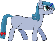 Size: 192x145 | Tagged: safe, artist:starry mind, imported from derpibooru, oc, oc only, pony, bow, ms paint, pixel art, simple background, solo, white background