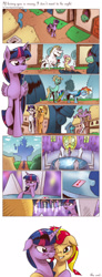 Size: 953x2577 | Tagged: safe, artist:saturdaymorningproj, imported from derpibooru, angel bunny, applejack, bulk biceps, fluttershy, princess ember, rainbow dash, rarity, spike, sunset shimmer, sweetie belle, twilight sparkle, zephyr breeze, alicorn, dragon, earth pony, pegasus, pony, unicorn, blushing, comic, female, floppy ears, flutterbulk, hearts and hooves day, implied emberspike, lesbian, male, nuzzling, rarijack, rose, shipping, smiling, spikebelle, straight, sunsetsparkle, twilight sparkle (alicorn), unamused