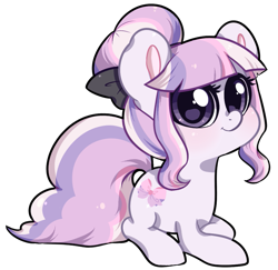 Size: 1001x972 | Tagged: safe, artist:xaika, imported from derpibooru, oc, oc only, oc:pristine pastel, earth pony, pony, female, mare, prone, simple background, solo, transparent background