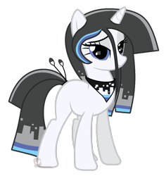 Size: 1024x1099 | Tagged: safe, artist:ipandacakes, imported from derpibooru, oc, oc only, original species, pony, vivillon, bandana, bedroom eyes, looking up, pokémon, smiling, solo