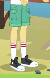 Size: 255x394 | Tagged: safe, imported from derpibooru, screencap, flash sentry, equestria girls, legend of everfree, clothes, converse, legs, pictures of legs, shoes, sneakers, socks, solo