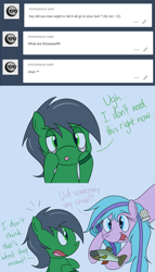 Size: 1280x2235 | Tagged: safe, artist:hummingway, imported from derpibooru, oc, oc only, oc:feather hummingway, oc:swirly shells, merpony, ask-humming-way, dialogue, tumblr, tumblr comic, underwater