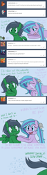 Size: 1280x4707 | Tagged: safe, artist:hummingway, imported from derpibooru, oc, oc only, oc:feather hummingway, oc:swirly shells, merpony, absurd resolution, ask-humming-way, crying, dialogue, sad, tumblr, tumblr comic, underwater, water