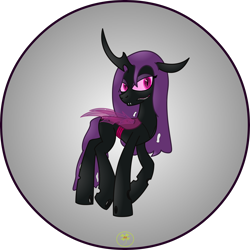 Size: 5000x5000 | Tagged: safe, artist:lakword, imported from derpibooru, oc, oc only, oc:miasma, changeling, changeling queen, absurd resolution, changeling queen oc, female, purple changeling, queen, simple background, solo, transparent background