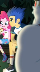 Size: 469x831 | Tagged: safe, imported from derpibooru, screencap, bulk biceps, flash sentry, pinkie pie, equestria girls, legend of everfree, clothes, converse, shoes