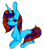 Size: 1024x1195 | Tagged: safe, artist:symphstudio, artist:xxmissteaxx, imported from derpibooru, oc, oc only, oc:blue bolt, pony, unicorn, female, mare, prone, simple background, solo, transparent background