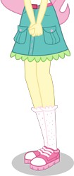 Size: 1618x3854 | Tagged: dead source, safe, artist:teentitansfan201, edit, imported from derpibooru, vector edit, fluttershy, equestria girls, legend of everfree, clothes, female, hands together, leg focus, legs, pictures of legs, shoes, shorts, simple background, skirt, socks, solo, transparent background, vector