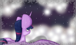 Size: 2500x1500 | Tagged: safe, artist:aaftergloweeye, imported from derpibooru, twilight sparkle, alicorn, pony, female, night, night sky, solo, spread wings, twilight sparkle (alicorn)