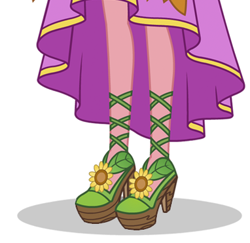 Size: 382x371 | Tagged: safe, imported from derpibooru, gloriosa daisy, equestria girls, legend of everfree, clothes, dress, gala dress, high heels, legs, pictures of legs, platform shoes, solo