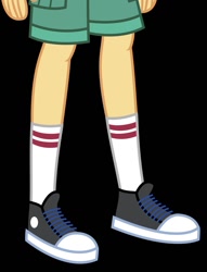 Size: 798x1042 | Tagged: safe, imported from derpibooru, flash sentry, equestria girls, black background, clothes, converse, legs, pictures of legs, shoes, shorts, simple background, sneakers, solo