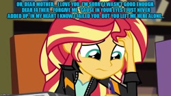 Size: 888x499 | Tagged: safe, edit, edited screencap, imported from derpibooru, screencap, sunset shimmer, equestria girls, five finger death punch, lyrics, remember everything, song reference, text