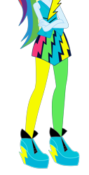 Size: 3000x5907 | Tagged: dead source, safe, artist:teentitansfan201, edit, imported from derpibooru, vector edit, rainbow dash, equestria girls, rainbow rocks, absurd resolution, clothes, cropped, female, high heels, leg focus, legs, pictures of legs, shoes, simple background, solo, transparent background, vector, welcome to the show