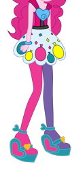 Size: 3000x6167 | Tagged: dead source, safe, artist:teentitansfan201, edit, imported from derpibooru, vector edit, pinkie pie, equestria girls, rainbow rocks, absurd resolution, balloon, bracelet, cropped, female, heart, high heels, jewelry, leg focus, legs, pictures of legs, simple background, solo, transparent background, vector, welcome to the show