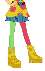 Size: 3000x4673 | Tagged: dead source, safe, artist:teentitansfan201, edit, imported from derpibooru, vector edit, applejack, equestria girls, rainbow rocks, absurd resolution, boots, cropped, female, hand on hip, high heels, leg focus, legs, pictures of legs, simple background, solo, transparent background, vector, welcome to the show